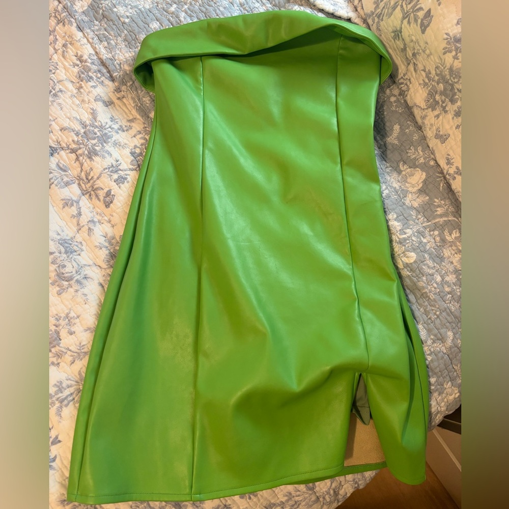 Cute Sorority Date Party Strapless Green Dress Tinkerbelle Halloween Dress